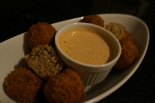 Boudin Balls with Bayou Bengal Sauce featuring HINODE Rice