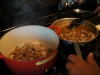 Transfer Browned Meat to Stock Pot