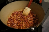 Add Andouille and Duck Meat