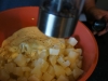 Mix Potatoes with Homemade Mayo and Black Pepper