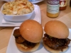 Brisket Sliders with Pancetta Mac and Cheese