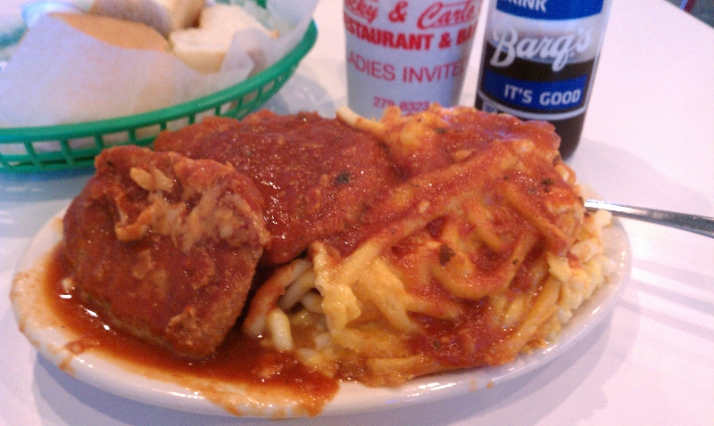 Veal Parmesan with Mac and Cheese